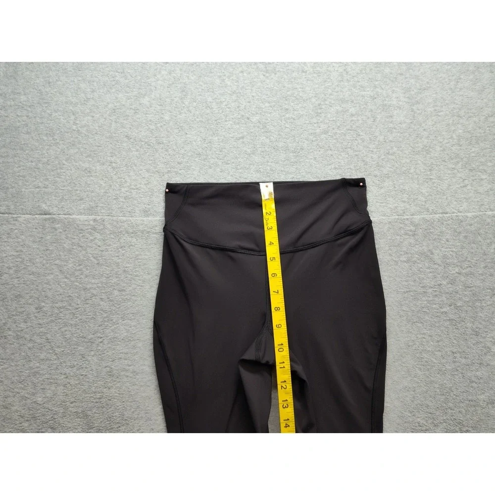 Lululemon Athletica Women Leggings 6 Black Pull‎ On High Waistband Ankle Active